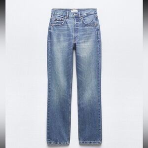 Zara High Rise Blue Jeans